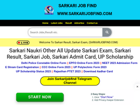 'sarkarijobfind.com' screenshot