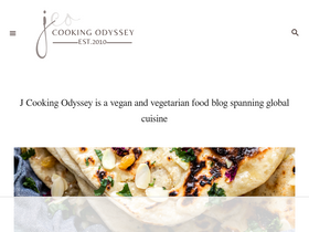 'jcookingodyssey.com' screenshot