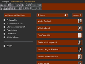 'textlog.de' screenshot