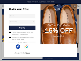 'brunomarcshoes.com' screenshot