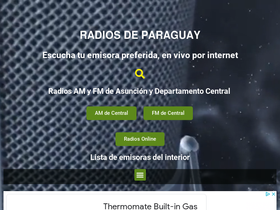 'radiosdeparaguay.com.py' screenshot