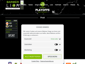 '2basketballbundesliga.de' screenshot