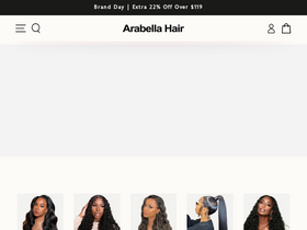 'arabellahair.com' screenshot