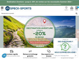 'speck-sports.com' screenshot