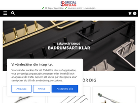 'specialbeslag.se' screenshot