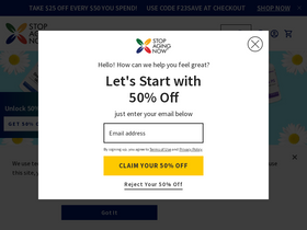 'stopagingnow.com' screenshot