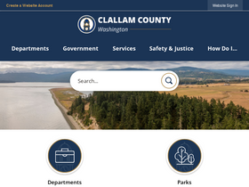 'clallam.net' screenshot