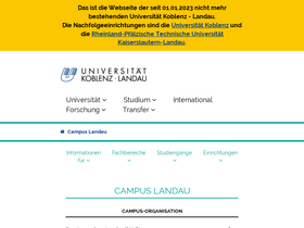 'uni-landau.de' screenshot