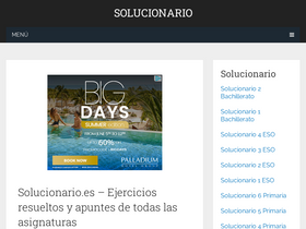 'solucionario.es' screenshot