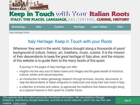 'italyheritage.com' screenshot