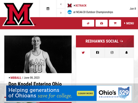 'miamiredhawks.com' screenshot