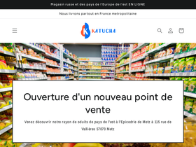 katucha.fr homepage screenshot