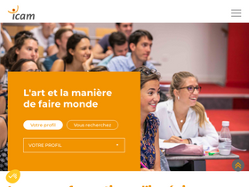 'icam.fr' screenshot