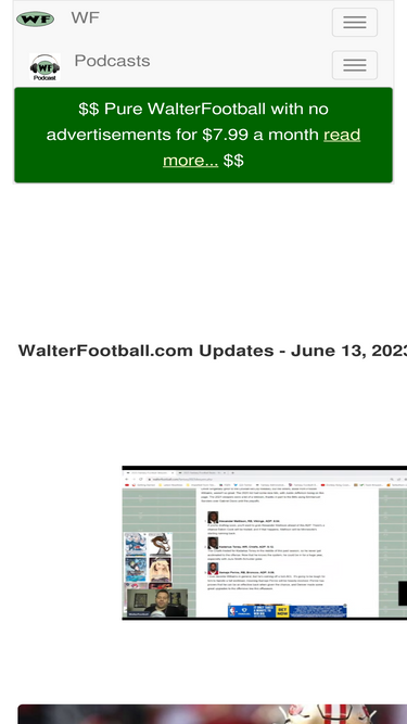 WalterFootball Podcast - WalterFootball.com