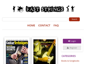 'faststrings.com' screenshot