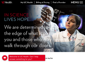 'uchealth.com' screenshot