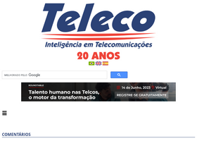 'teleco.com.br' screenshot