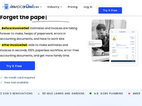 'invoiceowl.com' screenshot