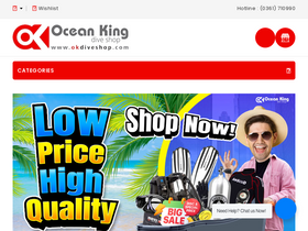 'okdiveshop.com' screenshot