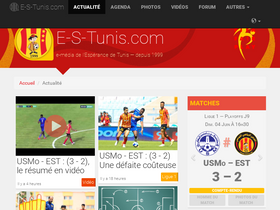 'e-s-tunis.com' screenshot