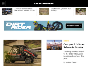'utvdriver.com' screenshot