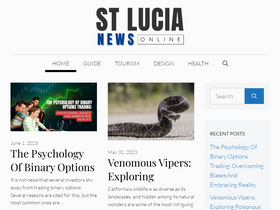 'stlucianewsonline.com' screenshot