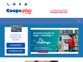 'coopeplus.com.ar' screenshot