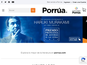 'porrua.mx' screenshot