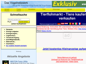 'tierflohmarkt.de' screenshot