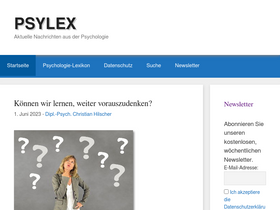 'psylex.de' screenshot