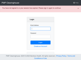 'pmpclearinghouse.net' screenshot