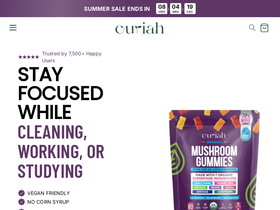 curiah.com homepage screenshot