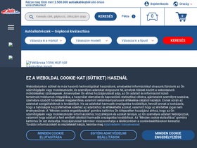 'autoalkatreszek24.hu' screenshot