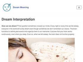 'dreammeaning.xyz' screenshot