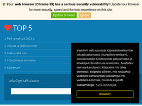 'kalkulaator.ee' screenshot