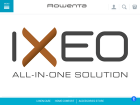 'rowenta.com' screenshot
