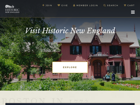 'historicnewengland.org' screenshot