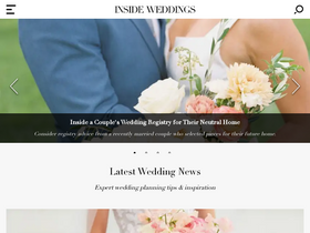 'insideweddings.com' screenshot