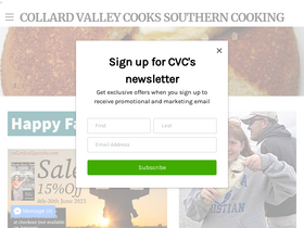'collardvalleycooks.com' screenshot
