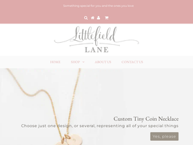 littlefieldlane.com homepage screenshot