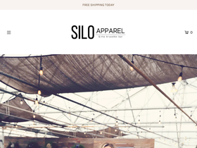 siloapparel.com homepage screenshot