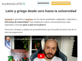 'academialatin.com' screenshot