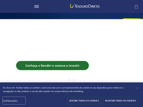 'tesourodireto.com.br' screenshot