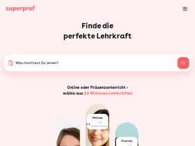 'superprof.de' screenshot