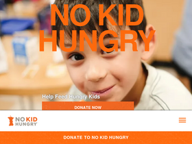 'nokidhungry.org' screenshot