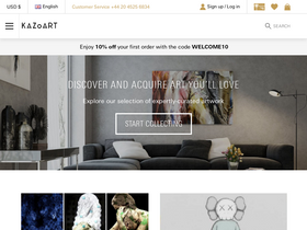 'kazoart.com' screenshot