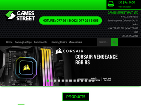 'gamestreet.lk' screenshot