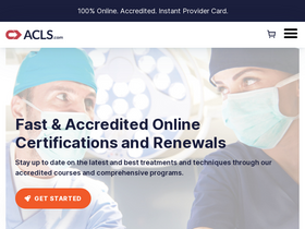 'acls.com' screenshot