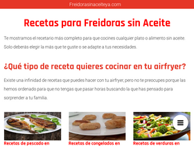 'freidorasinaceiteya.com' screenshot