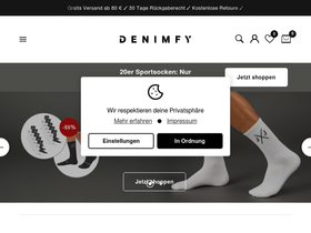 DENIMFY homepage screenshot